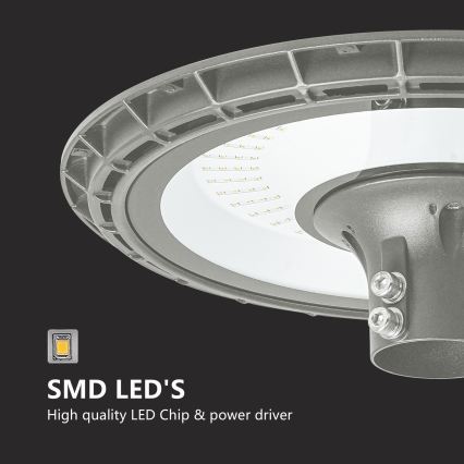 BRILAGI - LED Vonkajšie pouličné svietidlo so stĺpom 3 m URBANSPARK LED/120W/230V sivá IP65