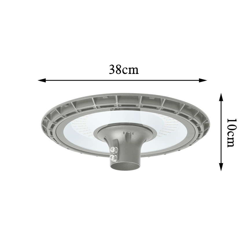 BRILAGI - LED Vonkajšie pouličné svietidlo so stĺpom 3 m URBANSPARK LED/120W/230V sivá IP65
