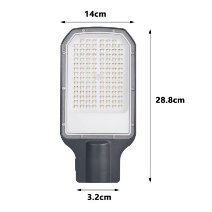 Brilagi - LED vonkajšia pouličná lampa URBANLIGHT LED/50W/230V antracitová IP65