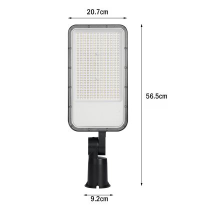 Brilagi - LED vonkajšie uličné svietidlo s kĺbom URBANLIGHT LED/200W/230V čierne IP65