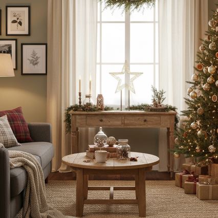 Brilagi - LED vonkajšia vianočná dekorácia LED/3,6W/230V IP44 44x30 cm hviezda