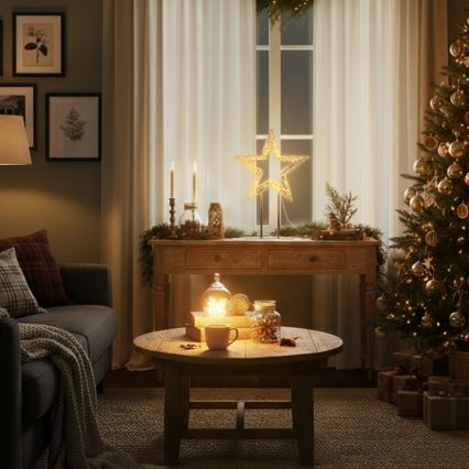 Brilagi - LED vonkajšia vianočná dekorácia LED/3,6W/230V IP44 44x30 cm hviezda