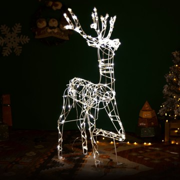 BRILAGI - LED Vonkajšia vianočná dekorácia LED/3,6W/8 funkcií 150 cm IP44 sob teplá biela