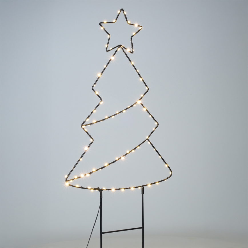 Brilagi - LED Vonkajšia vianočná dekorácia LED/3xAA IP44 68x29 cm stromček