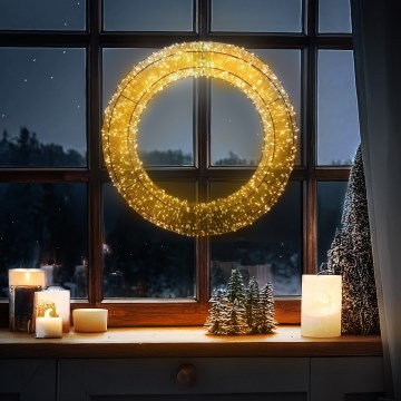 Brilagi - LED vonkajšia vianočná dekorácia LED/6W/230V IP44 veniec 50 cm