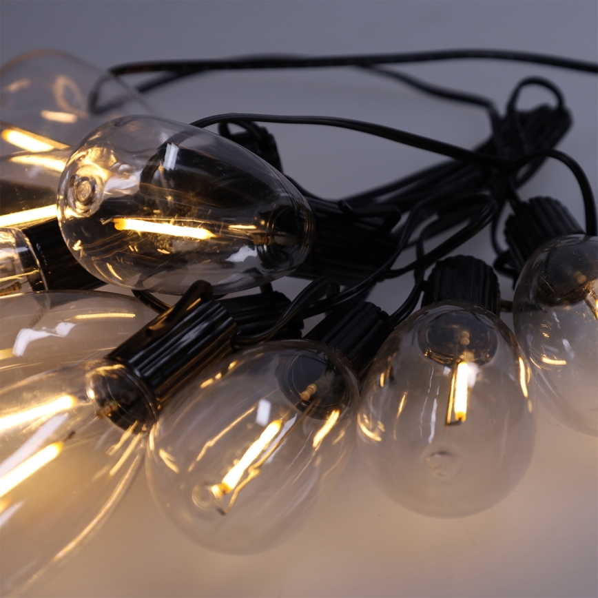 Brilagi - LED vonkajšia vianočná girlanda 10xLED/3xAA 3,2m IP44 teplá biela