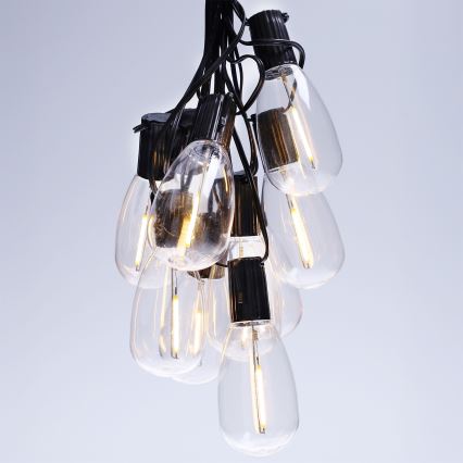 Brilagi - LED vonkajšia vianočná girlanda 10xLED/3xAA 3,2m IP44 teplá biela