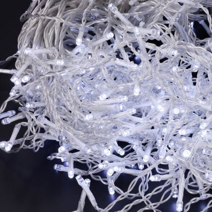 Brilagi - LED Vonkajšia vianočná reťaz 400xLED/8 funkcií 23m IP44 studená biela