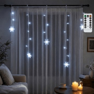 BRILAGI - LED vonkajšia vianočná reťaz 60xLED/6W/6x0,7m IP44 studená biela