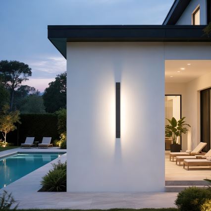 Brilagi - LED vonkajšie nástenné svietidlo AQUA LINE LED/18W/230V 60 cm IP44 antracit CRI 90