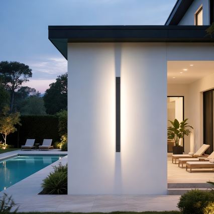 Brilagi - LED Vonkajšie nástenné svietidlo AQUA LINE LED/36W/230V 120 cm IP44 antracit CRI 90