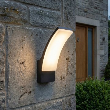 BRILAGI - LED Vonkajšie nástenné svietidlo ARCELO LED/12W/230V IP65 čierna