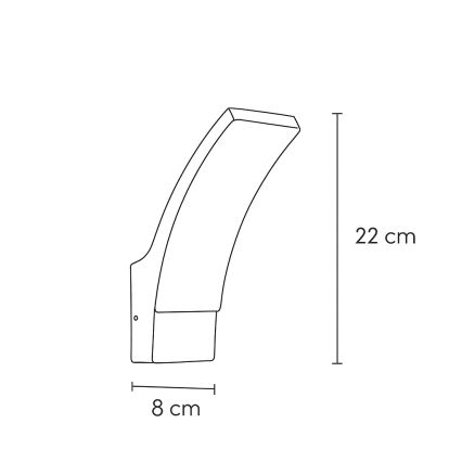 Brilagi - LED Vonkajšie nástenné svietidlo ARCELO LED/9W/230V IP44