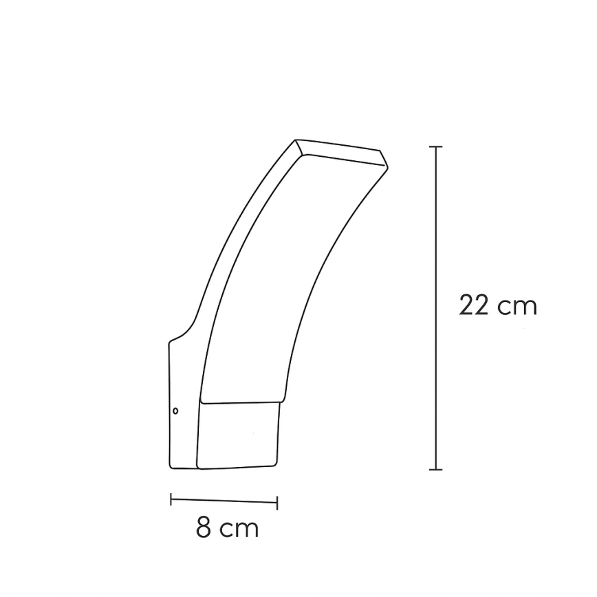 Brilagi - LED Vonkajšie nástenné svietidlo ARCELO LED/9W/230V IP44