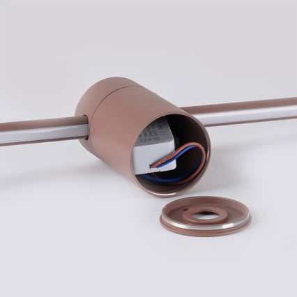 Brilagi - LED vonkajšie nástenné svietidlo AURA LED/12W/230V 3000K IP54 65 cm hnedé CRI 90
