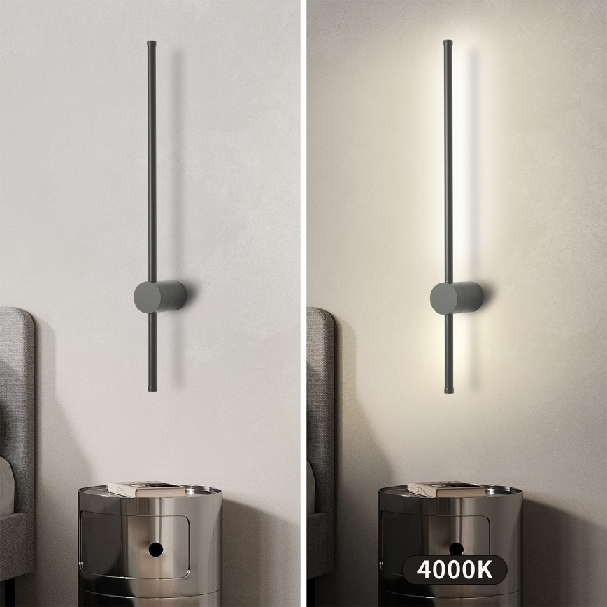 Brilagi - LED vonkajšie nástenné svietidlo AURA LED/12W/230V 4000K IP54 65 cm antracit