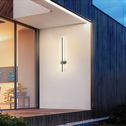Brilagi - LED vonkajšie nástenné svietidlo AURA LED/12W/230V 4000K IP54 65 cm antracit