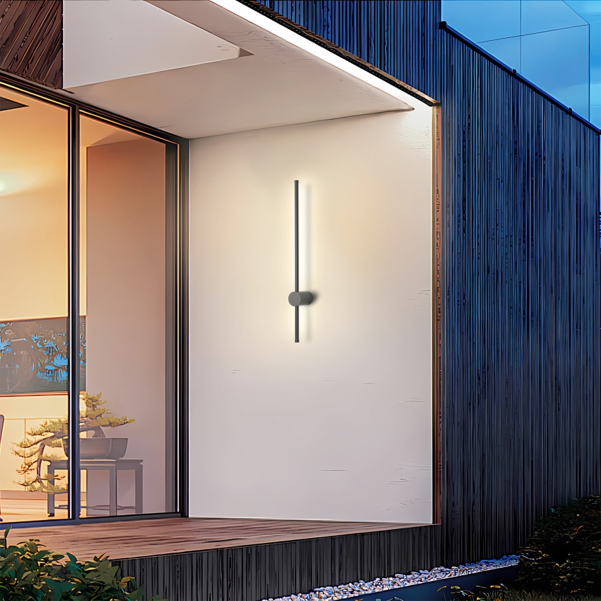 Brilagi - LED vonkajšie nástenné svietidlo AURA LED/12W/230V 4000K IP54 65 cm antracit