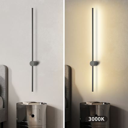 Brilagi - LED Vonkajšie nástenné svietidlo AURA LED/20W/230V 3000K IP54 97 cm antracit CRI 90