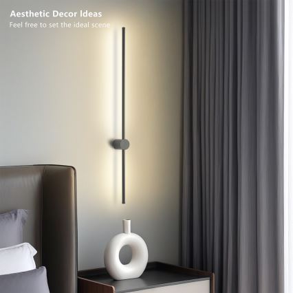 Brilagi - LED Vonkajšie nástenné svietidlo AURA LED/20W/230V 3000K IP54 97 cm antracit CRI 90
