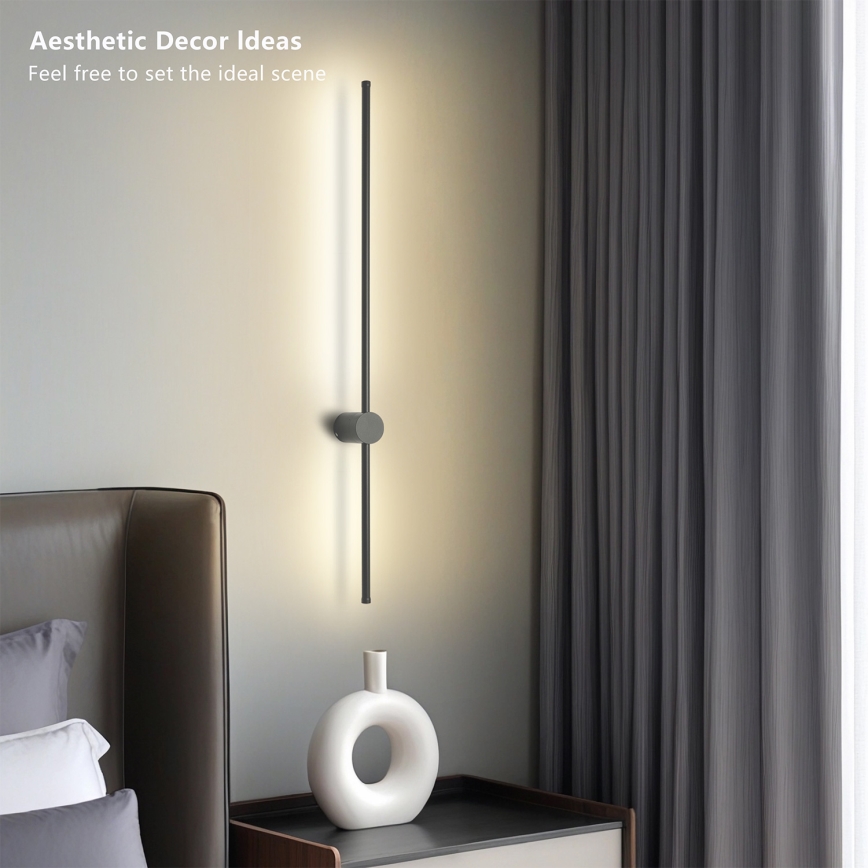 Brilagi - LED Vonkajšie nástenné svietidlo AURA LED/20W/230V 3000K IP54 97 cm antracit CRI 90