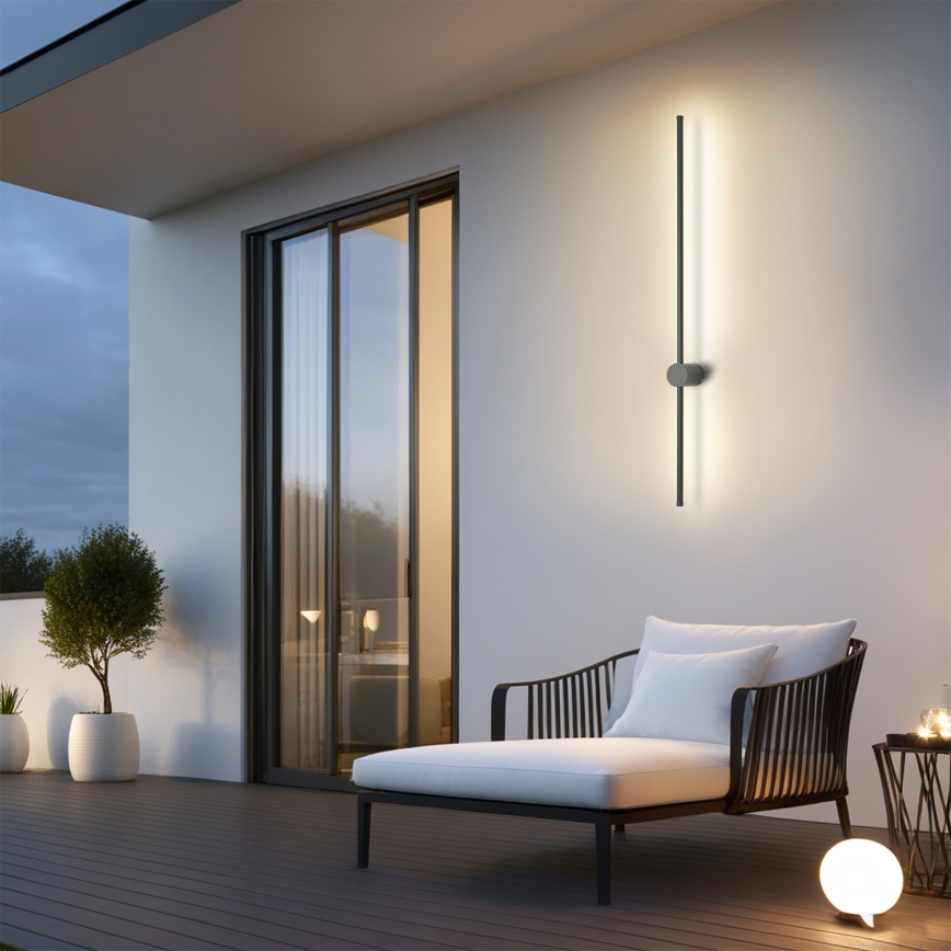 Brilagi - LED Vonkajšie nástenné svietidlo AURA LED/20W/230V 3000K IP54 97 cm antracit CRI 90