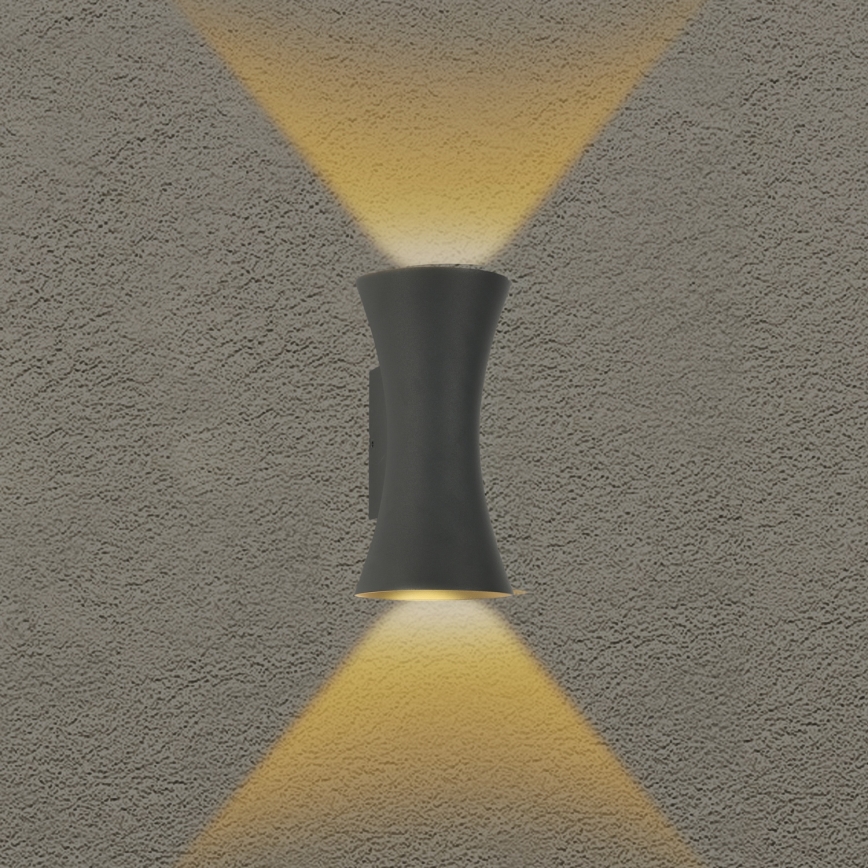 Brilagi - LED vonkajšie nástenné svietidlo BICON LED/10W/230V antracit IP44