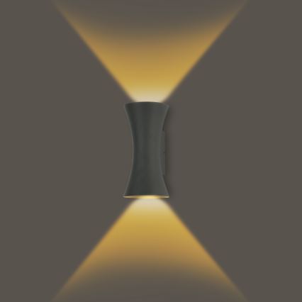 Brilagi - LED vonkajšie nástenné svietidlo BICON LED/10W/230V antracit IP44