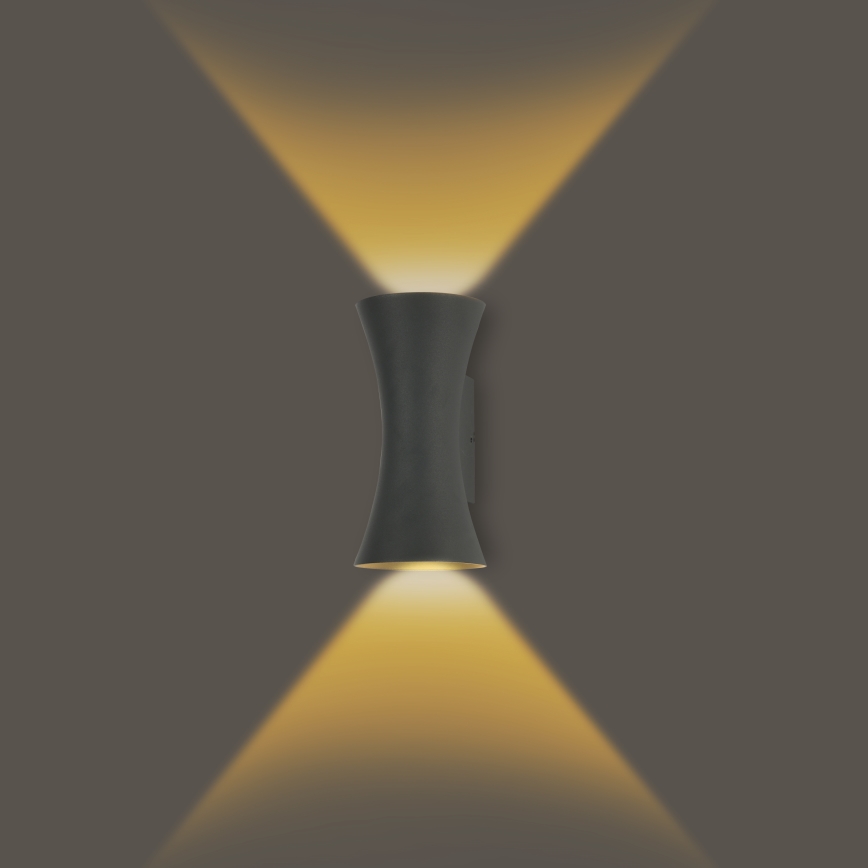 Brilagi - LED vonkajšie nástenné svietidlo BICON LED/10W/230V antracit IP44