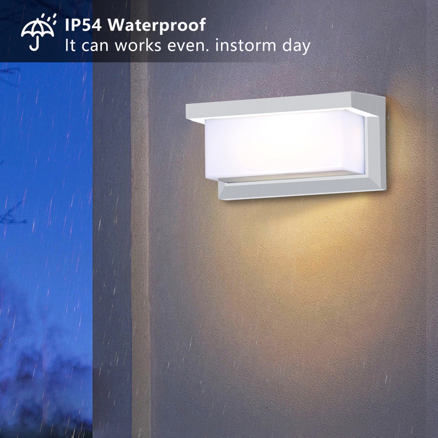 Brilagi - LED Vonkajšie nástenné svietidlo BRICKY LED/12W/230V biela IP54