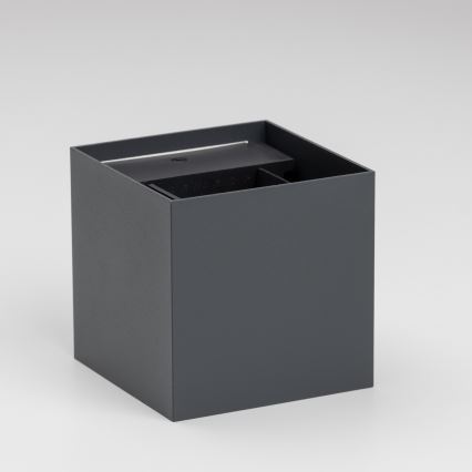 Brilagi - LED Vonkajšie nástenné svietidlo CUBE LED/6W/230V antracit IP54