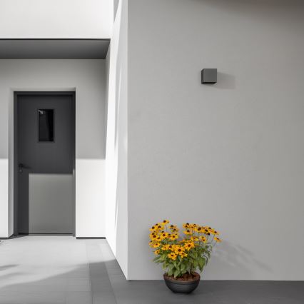 Brilagi - LED Vonkajšie nástenné svietidlo CUBE LED/6W/230V antracit IP54