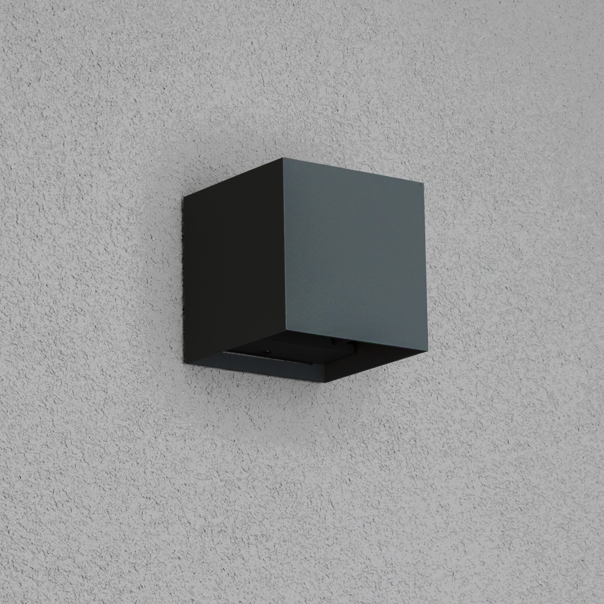 Brilagi - LED Vonkajšie nástenné svietidlo CUBE LED/6W/230V antracit IP54