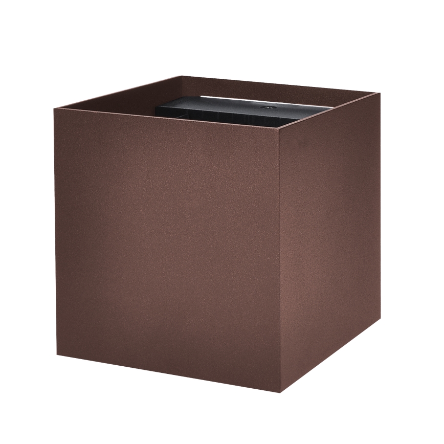 Brilagi - LED Vonkajšie nástenné svietidlo CUBE LED/6W/230V hnedé IP54