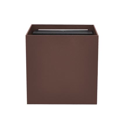 Brilagi - LED Vonkajšie nástenné svietidlo CUBE LED/6W/230V hnedé IP54