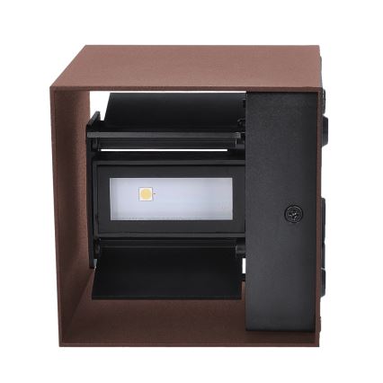 Brilagi - LED Vonkajšie nástenné svietidlo CUBE LED/6W/230V hnedé IP54