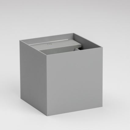 Brilagi - LED Vonkajšie nástenné svietidlo CUBE LED/6W/230V šedá IP54