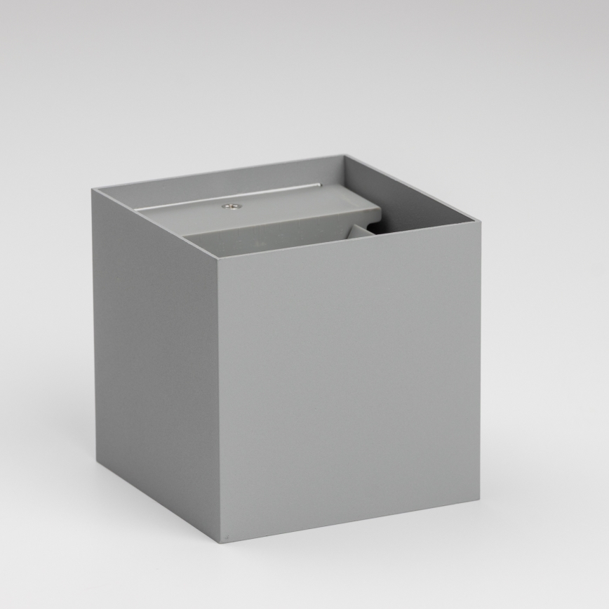 Brilagi - LED Vonkajšie nástenné svietidlo CUBE LED/6W/230V šedá IP54