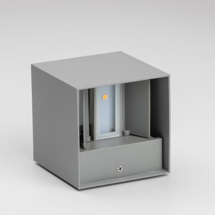 Brilagi - LED Vonkajšie nástenné svietidlo CUBE LED/6W/230V šedá IP54