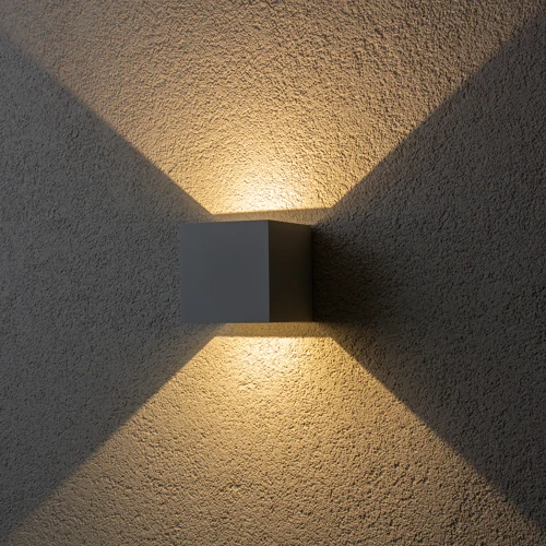 Brilagi - LED Vonkajšie nástenné svietidlo CUBE LED/6W/230V šedá IP54