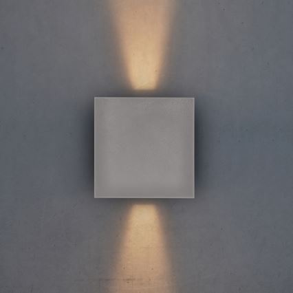 Brilagi - LED Vonkajšie nástenné svietidlo CUBE LED/6W/230V šedá IP54