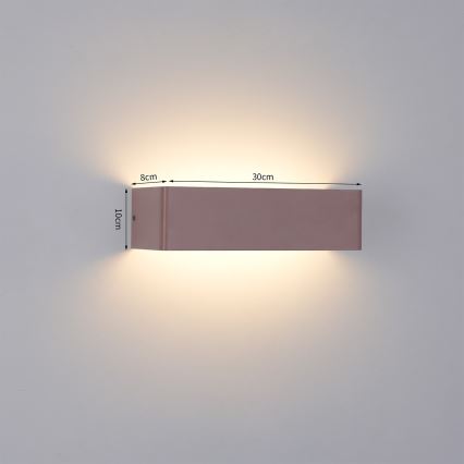 Brilagi - LED vonkajšie nástenné svietidlo DONNANI LED/12W/230V 30 cm hnedé IP44