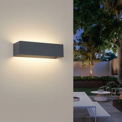 Brilagi - LED vonkajšie nástenné svietidlo DONNANI LED/12W/230V antracit IP44