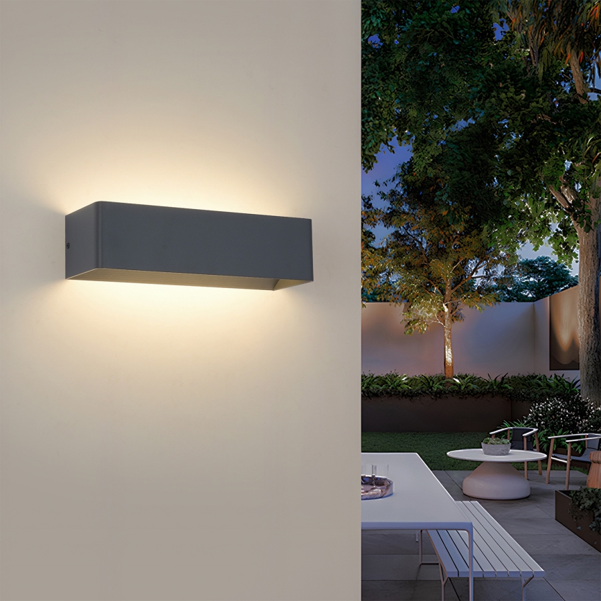 Brilagi - LED vonkajšie nástenné svietidlo DONNANI LED/12W/230V antracit IP44