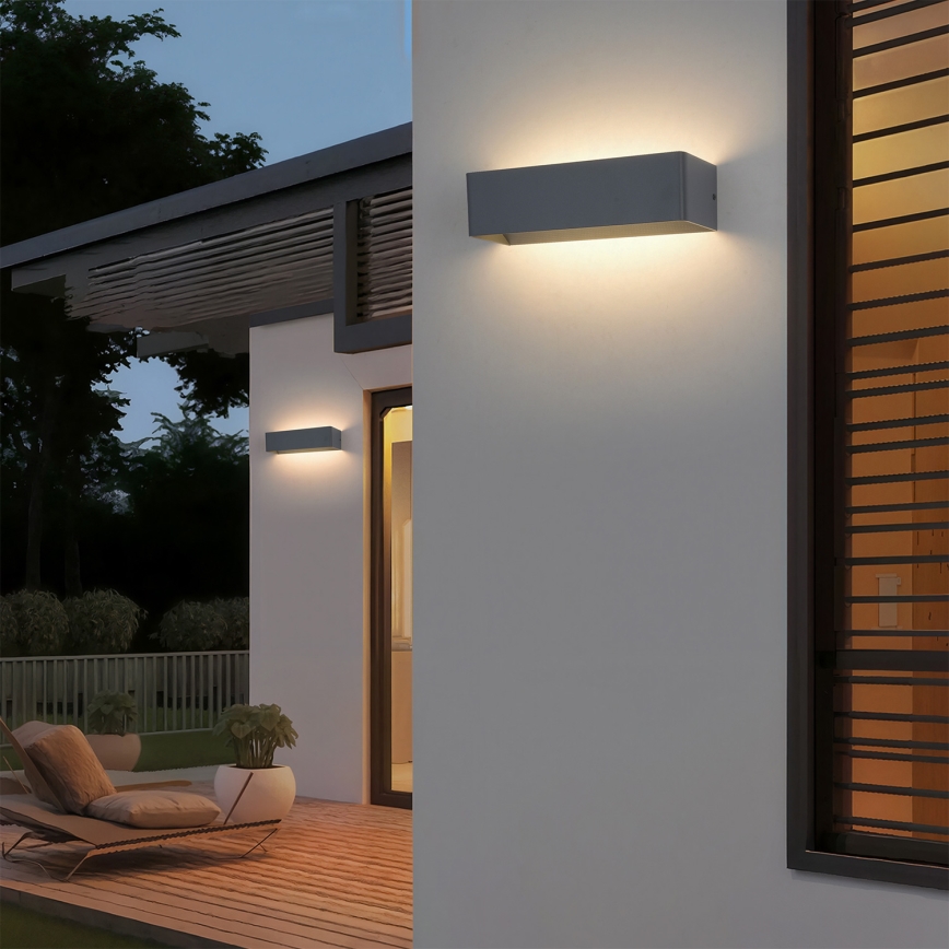 Brilagi - LED vonkajšie nástenné svietidlo DONNANI LED/12W/230V antracit IP44