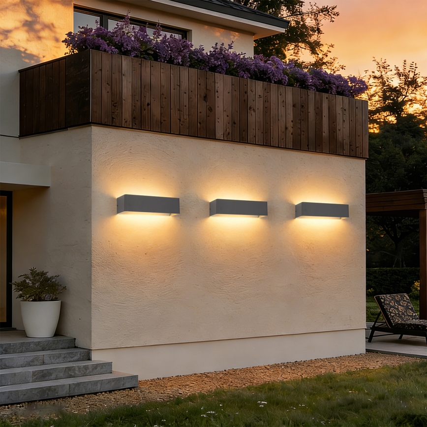 Brilagi - LED vonkajšie nástenné svietidlo DONNANI LED/12W/230V antracit IP44