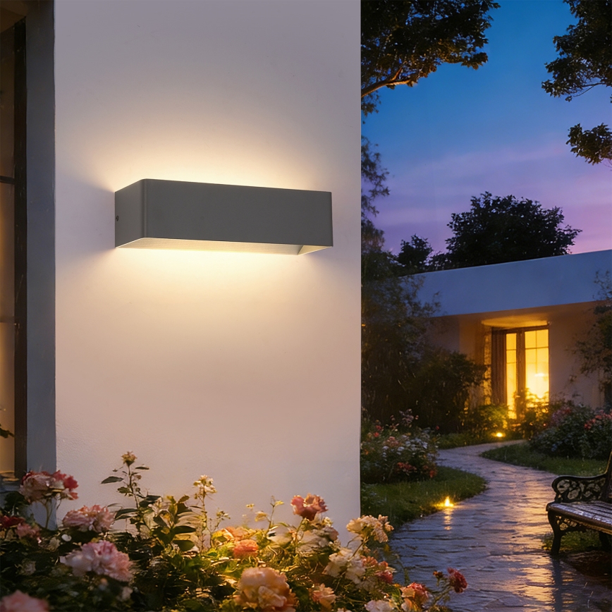 Brilagi - LED vonkajšie nástenné svietidlo DONNANI LED/12W/230V antracit IP44