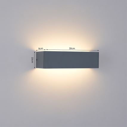 Brilagi - LED vonkajšie nástenné svietidlo DONNANI LED/12W/230V antracit IP44