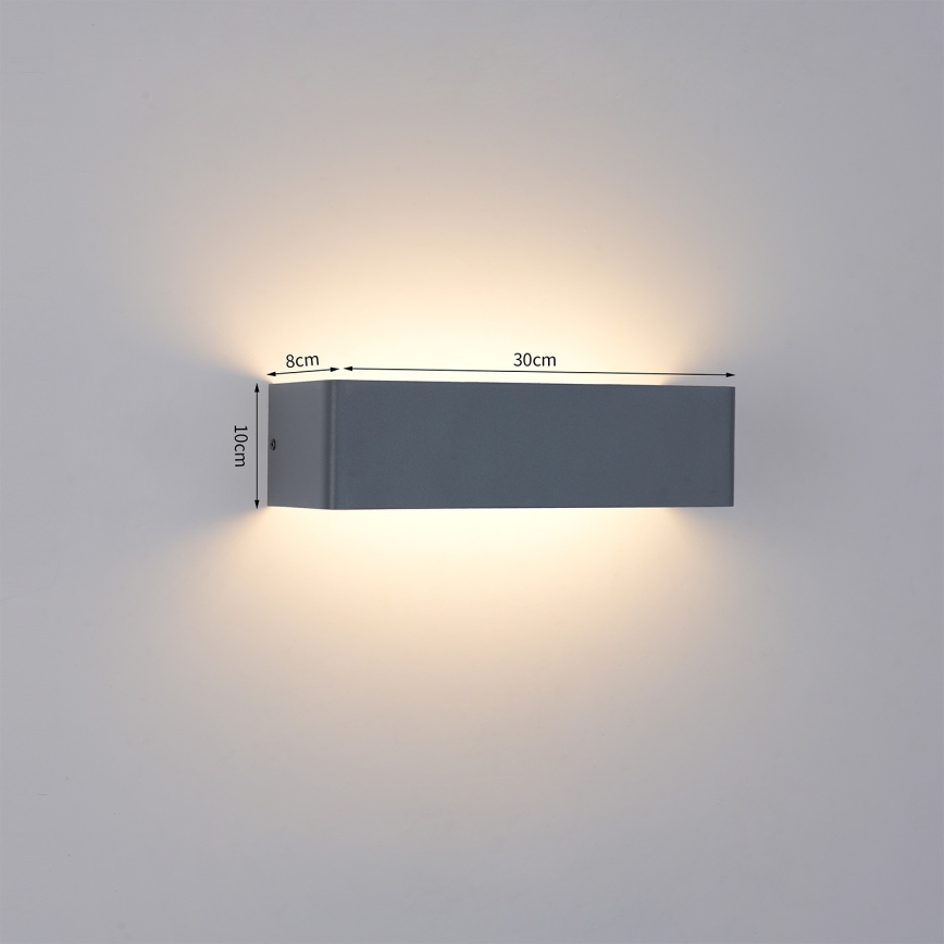 Brilagi - LED vonkajšie nástenné svietidlo DONNANI LED/12W/230V antracit IP44