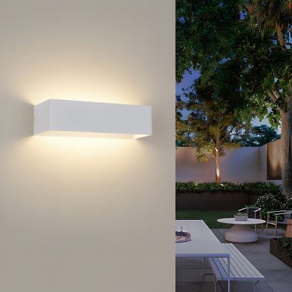 Brilagi - LED vonkajšie nástenné svietidlo DONNANI LED/12W/230V biela IP44